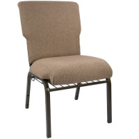 Flash Furniture EPCHT-105 Advantage Mixed Tan Discount Church Chair - 21 in. Wide